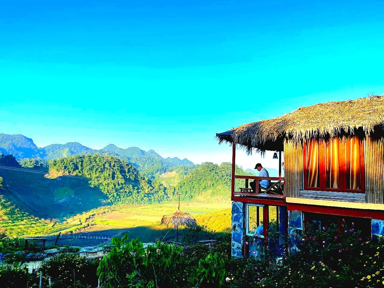 Apartmán Moc Chau Peachy Garden Exteriér fotografie